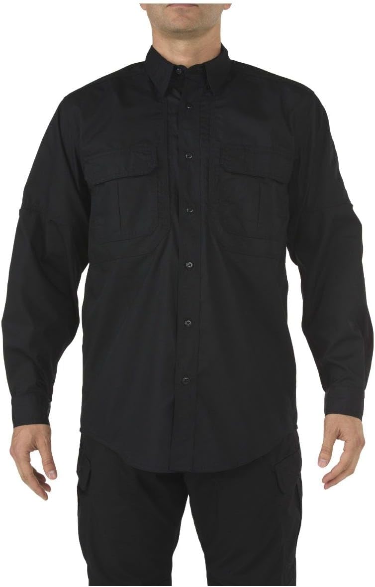5.11 Tactical Professional Mens Long Sleeve Shirt with Pockets, Taclite Pro, Style 72175ABR - Image 1